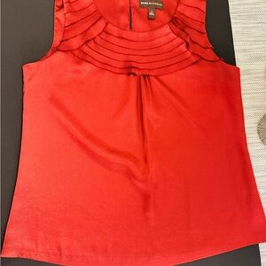 Dana Buchman Vibrant Red Sleeveless Blouse